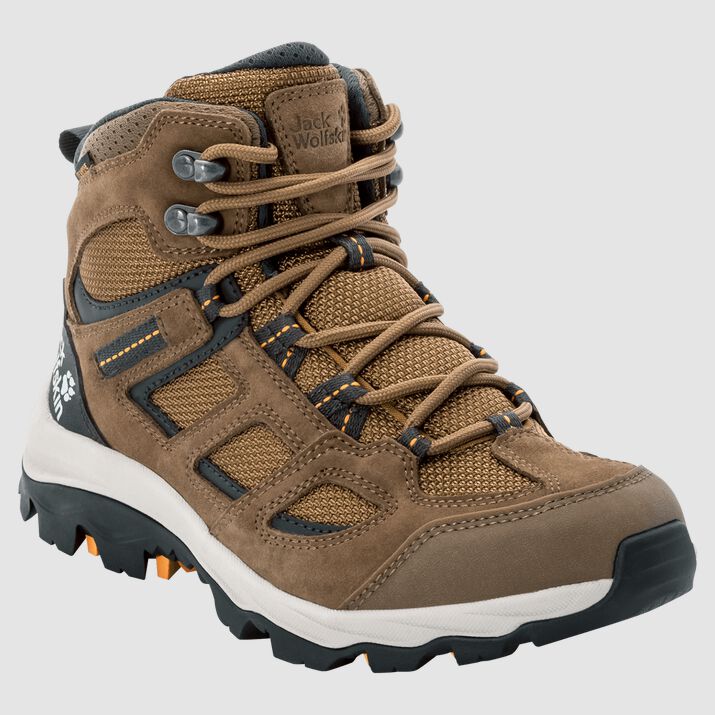 Jack Wolfskin Womens Vojo 3 Texapore Mid Hiking Boots Brown/Apricot 685342SKA